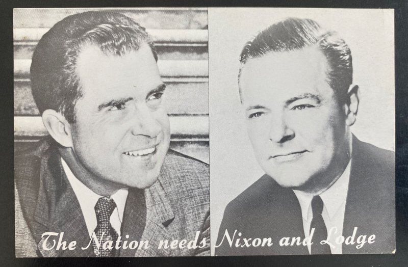 Mint USA Real Picture Postcard Political Nations Needs Nixon & Lodge 