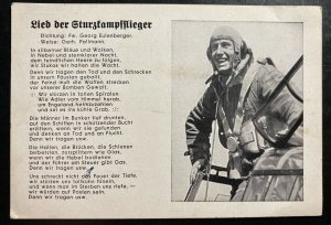 Mint Germany Patriotic Picture Postcard song of the dive fighter