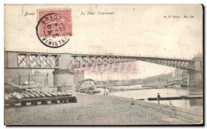 Old Postcard Brest Le Pont Tournant