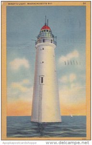 Minot's Lighthouse Massachusetts Bay 1945