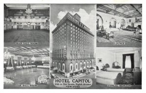 Vintage Postcard 1920's Hotel Capitol Opposite Madison Square Garden New York NY