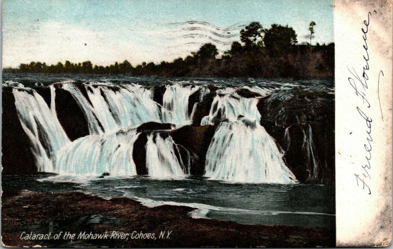 Vtg 1908 Cataract of the Mohawk River Cohoes New York NY Postcard