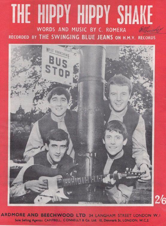 Hippy Hippy Shake The Swinging Blue Jeans 1950s Sheet Music