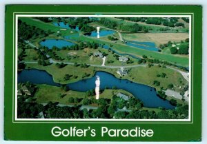 HILTON HEAD ISLAND, SC ~ Aerial View PORT ROYAL GOLF COURSE 1994~ 4x6 Postcard