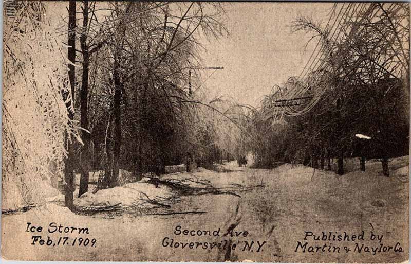 Postcard ROAD SCENE Gloversville New York NY AN3261