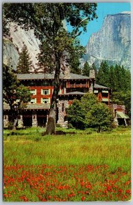 Vtg California CA Ahwahnee Hotel Yosemite National Park 1950s View Old Postcard