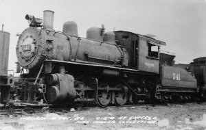 RPPC Wabash #541 Chicago, IL Railroad Train Max Miller ca 1950s Vintage Photo