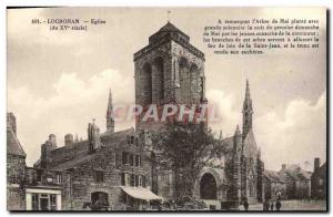 Postcard Locronan Old Church