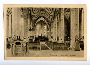 192281 SWEDEN Vadstena Church interior Vintage postcard