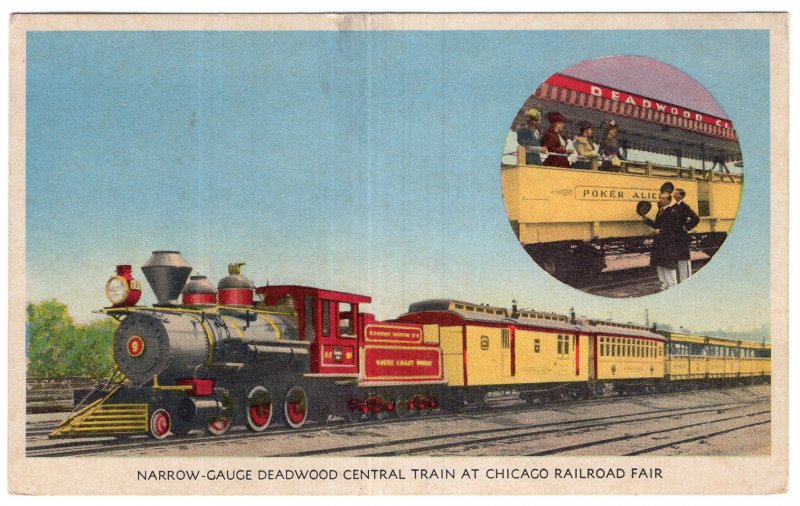 Narrow Gauge Deadwood Central Train At Chicago Railroad Fair