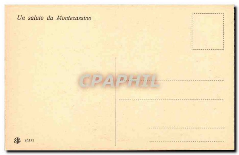 Italy Italia Old Postcard Montecassino Quadro del Mazzaroppi