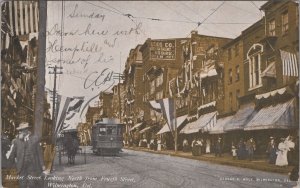 Postcard Market Street Looking North from Fourth Street Wilmington DE