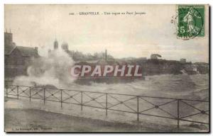 Old Postcard Granville A Wave to Jacques Bridge