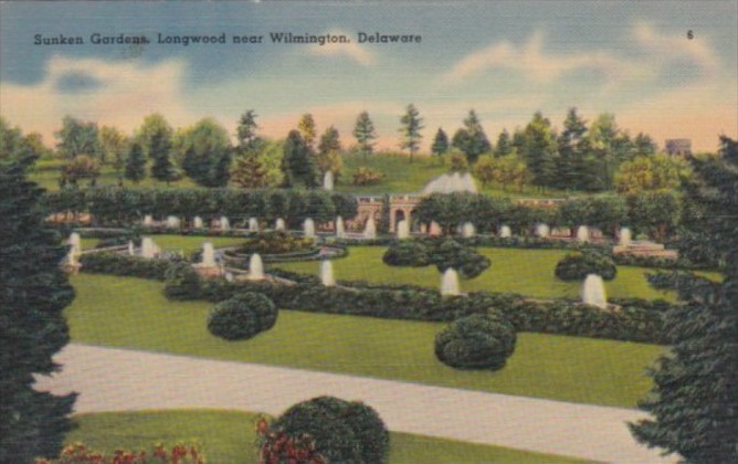 Delaware Wilmington Square Garden At Longwood Gardens Hippostcard