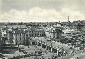 Italy Genova marittime station semi-modern postcard