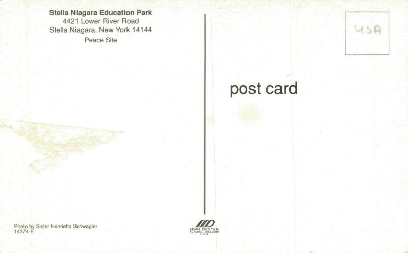 USA Stella Niagara Education Park Vintage Postcard 07.93