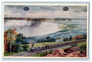 1909 As Seen from Michigan Central Train Niagara Falls New York NY Postcard 