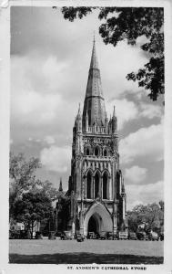 Singapore birds eye view outside St Andrews Cathedral real photo pc Z16871