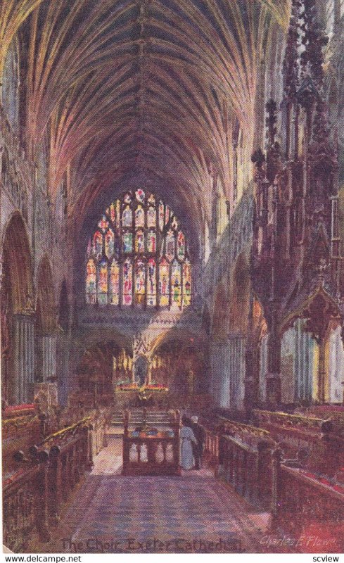 The Choir, Exeter Cathedral, 1900-1910s; TUCK 7970