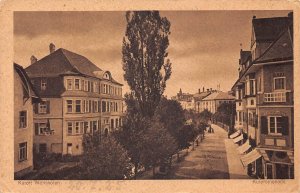 L186 Germany 1923 Kurort Woerishofen Street Houses vintage postcard