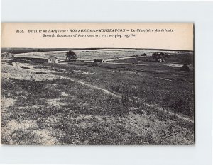 Postcard Le Cimetière Américain, Romagne sous Montfaucon, France
