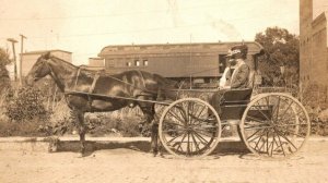 RPPC  Ohio  Milwaukee & St. Louis Railroad    Real Photo  Postcard  c1910