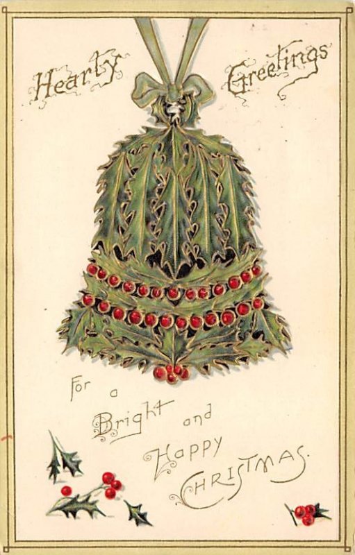 Christmas Postcard Antique Xmas Postcard Davidson Brothers Publishing 1909
