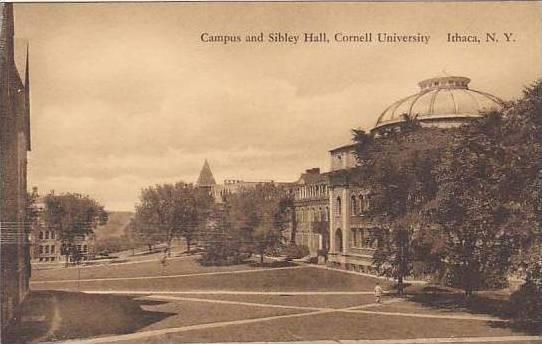 New York Ithaca The Campus And Sibley Hall Cornell 