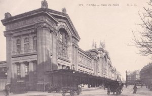 Paris Gare De Nord Old Postcard