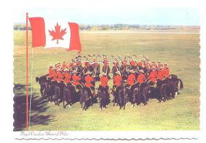 Royal Canadian Mounted Police on Horseback, Canada, Flag, RCMP