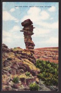 The Lone Guard Hell's Half Acre WY Postcard 5235