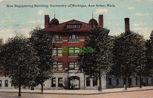 Postcard New Engineering Building University Michigan Ann Arbor MI Michigan