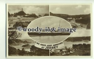 f0231 - Ferry - Isle of Guernsey on a Jersey multiview postcard