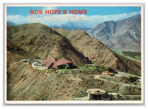 Postcard Bob Hope's Home Continental Aerial View Palm Springs California