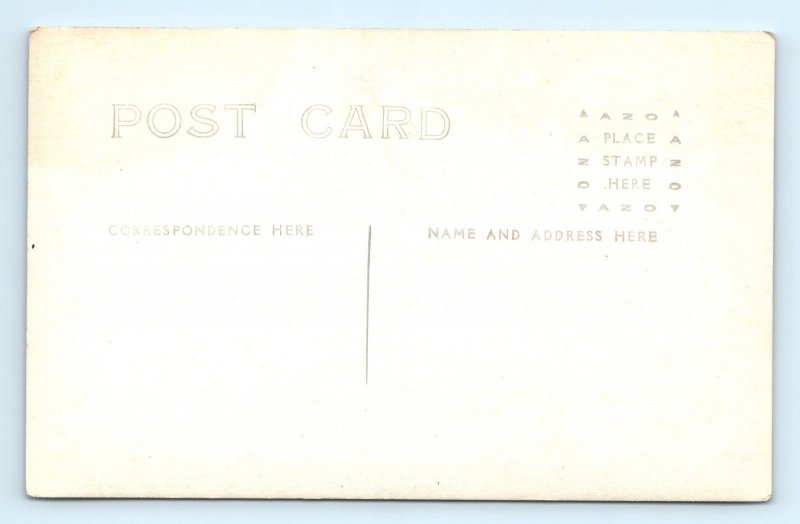 RPPC Men Playing Dominos Real Photo Postcard