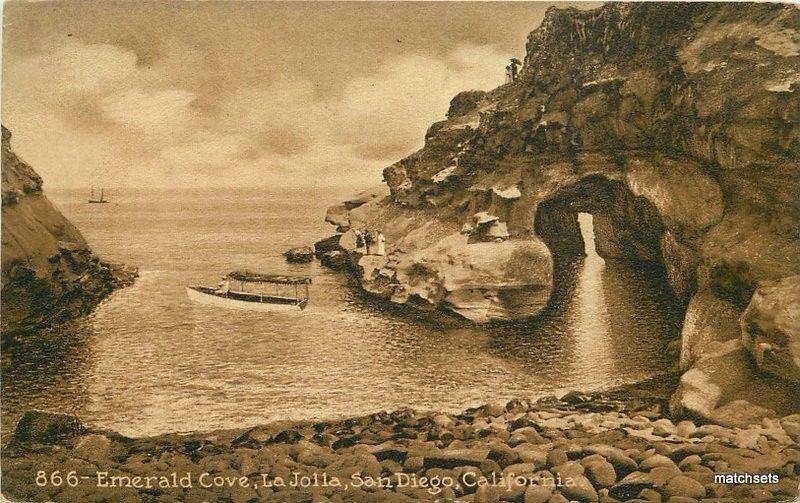 C-1910 Emerald Cove La Jolla San Diego California Mitchell postcard  1833