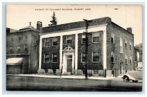 Early Knights of Columbus Building Peabody Mass MA Postcard Massachusettes
