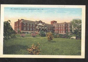 BOONVILLE MISSOURI ST. JOSEPH'S HOSPITAL BUILDING MO. VINTAGE POSTCARD