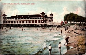 Postcard Gordon Park Beach in Cleveland, Ohio