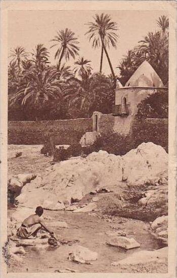 Algeria Algiers Washing Scene at Creek