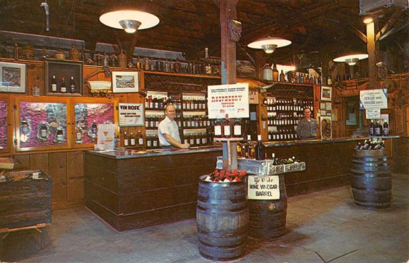 Cucamonga California Thomas Vineyards Interior Vintage Postcard K91207