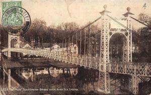 BR59825 the new  suspension bridge  river dee  chester    uk