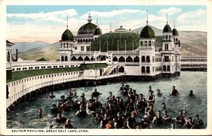 Utah Great Salt Lake Saltair Pavilion Curteich