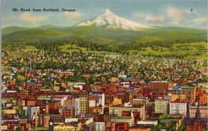 Mt. Hood from Portland Oregon Postcard PC403