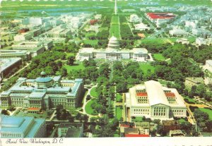 US9 USA WA aerial view of Washingtonm D.C. US Capitol building