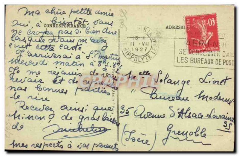 Old Postcard Paris Luxembourg Garden