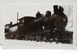 Locomotive Pacific Line 635 Steam Engine RPPC Postcard C13