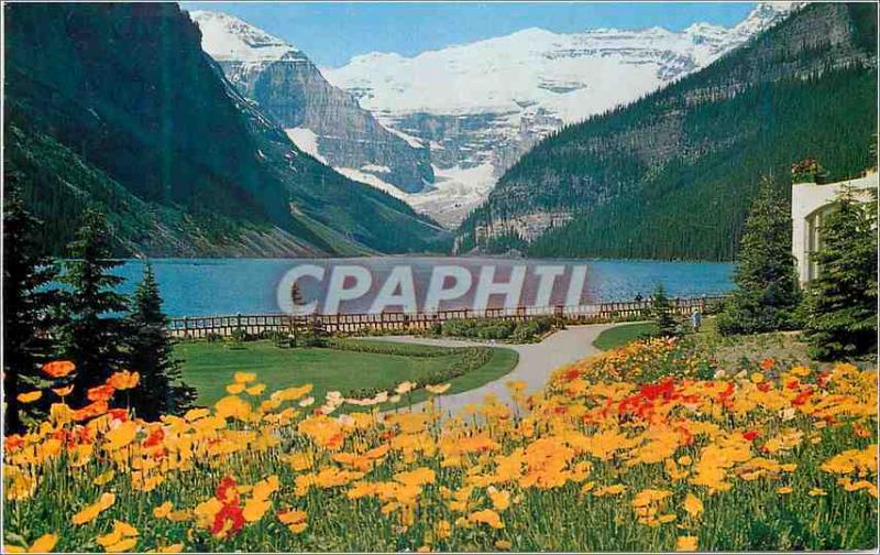  Moderne Postkarte Kanada Lake Louise und Victoria-Gletscher