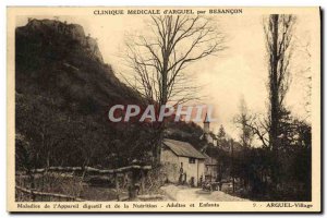 Old Postcard Medical Clinic of Arguel Arguel By Besancon Village