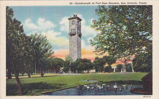 Texas San Antonio This Old Tower In Part Of the Original Fort Established In ...